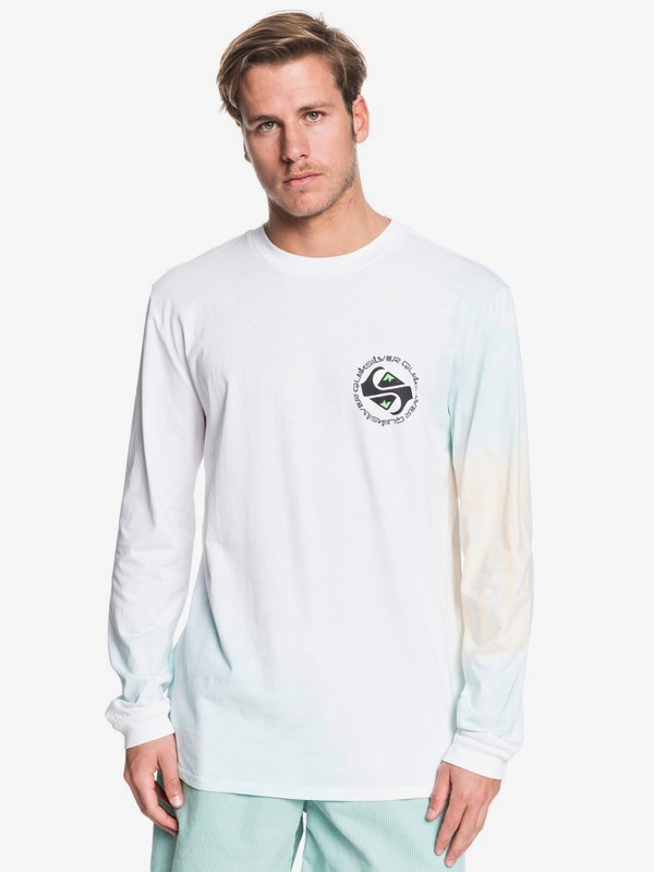 quiksilver, Omni Logo Long Sleeve Tee, WHITE (wbb0) 0 Omni Logo Long Sleeve Tee White EQYZT05513 Quiksilver