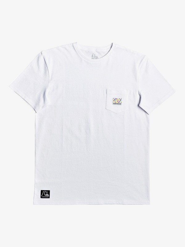 quiksilver, Kwak On The Rocks Pocket Tee, WHITE (wbb0) 0 Kwak On The Rocks Pocket Tee White EQYZT05533 Quiksilver