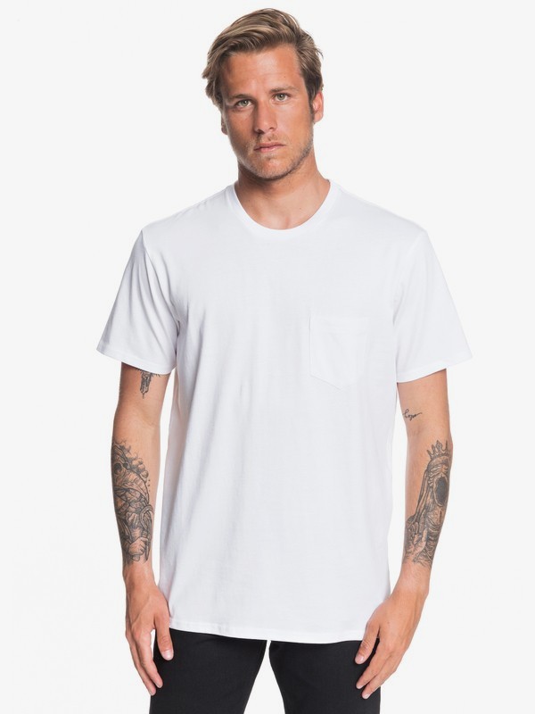 quiksilver, KWAK ON THE ROCKS SS TEE, WHITE (wbb0) 0 KWAK ON THE ROCKS SS TEE White EQYZT05533 Quiksilver