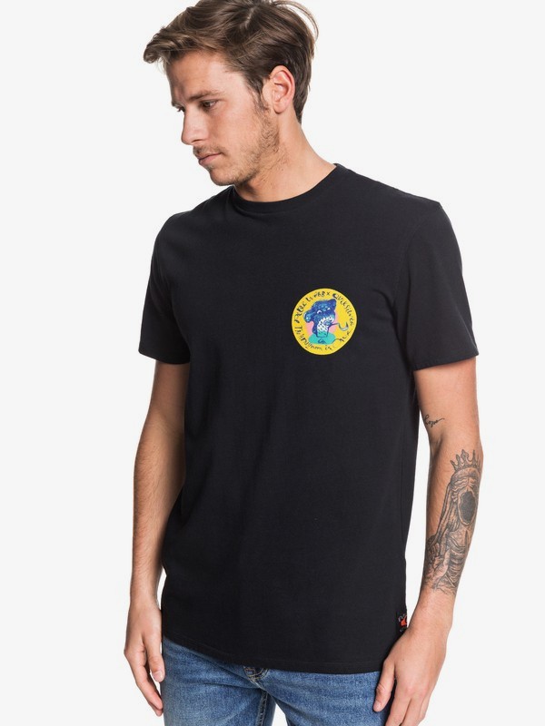 quiksilver, Art House - Camiseta para Hombre, BLACK (kvj0) 0 Art House - Camiseta para Hombre Negro EQYZT05534 Quiksilver
