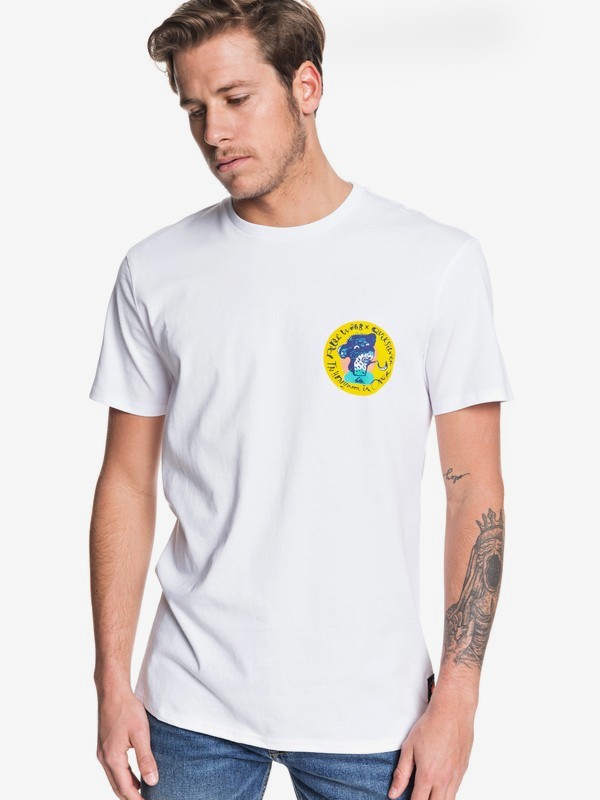 quiksilver, Art House Tee, WHITE (wbb0) 0 Art House Tee White EQYZT05534 Quiksilver