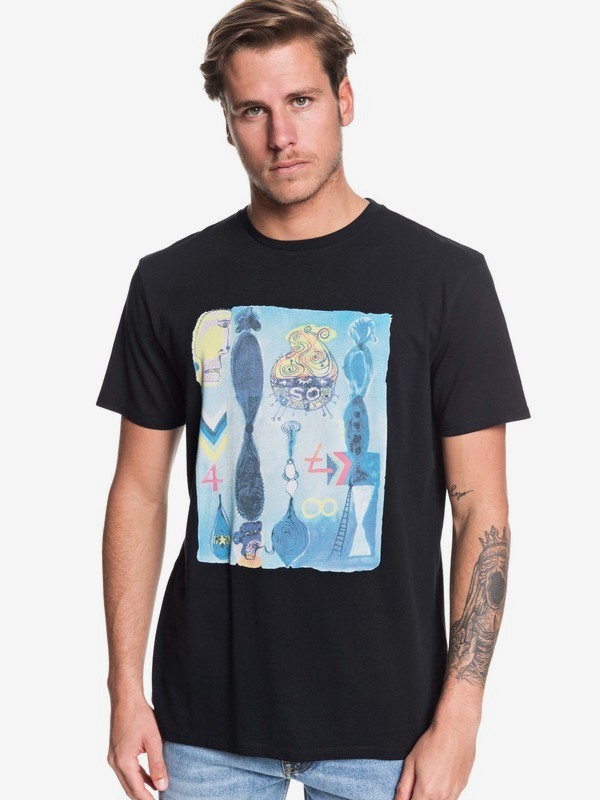 quiksilver, Art House Tee, BLACK (kvj0) 0 Art House Tee Black EQYZT05535 Quiksilver