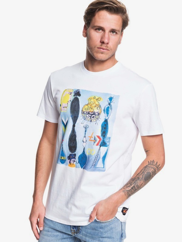 quiksilver, Art House Tee, WHITE (wbb0) 0 Art House Tee White EQYZT05535 Quiksilver