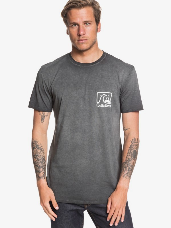 quiksilver, Shaper Script Tee, BLACK (kvj0) 0 Shaper Script Tee Black EQYZT05640 Quiksilver
