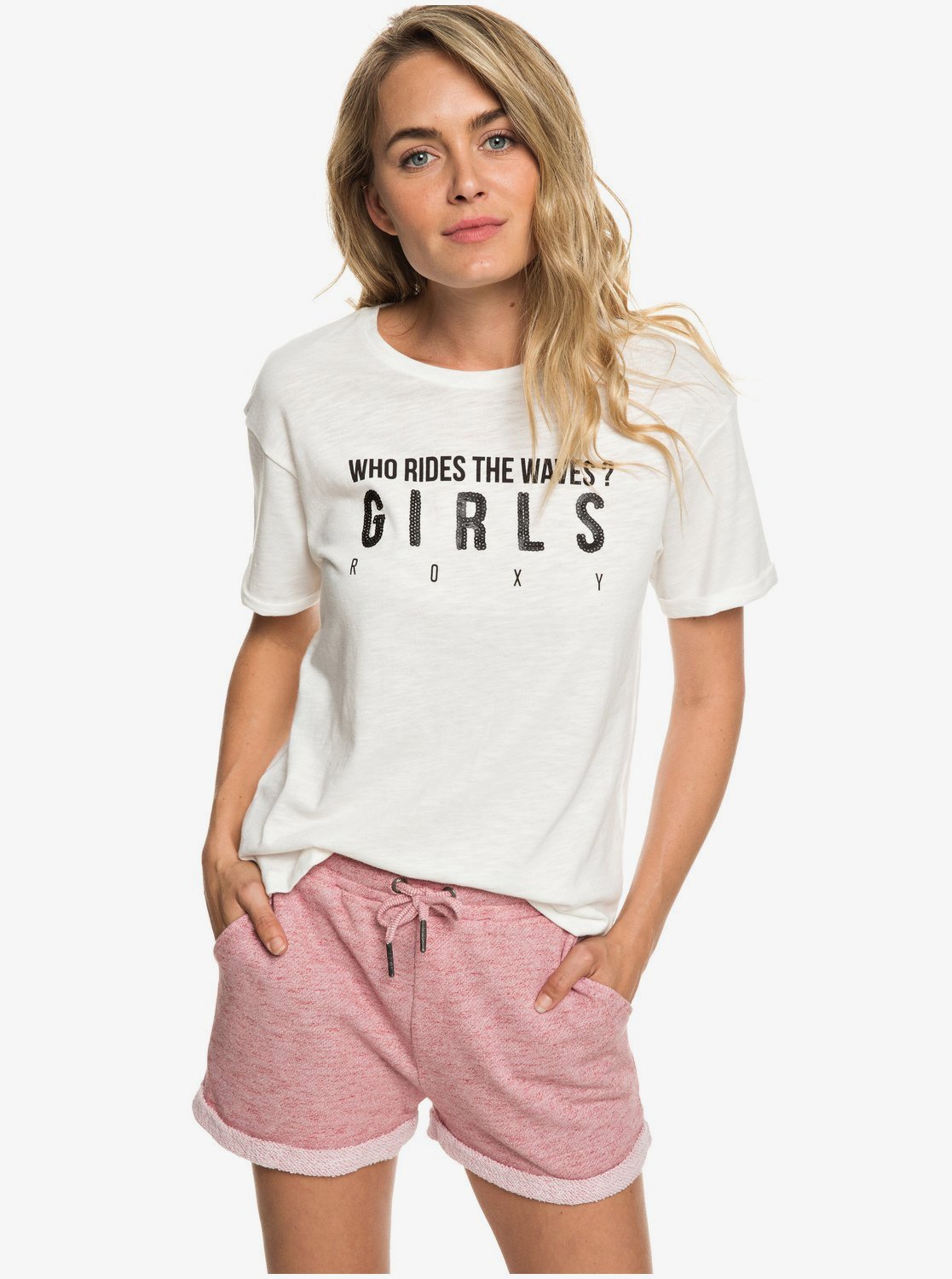 Roxy Trippin Pantalones Cortos de Felpa Mujer