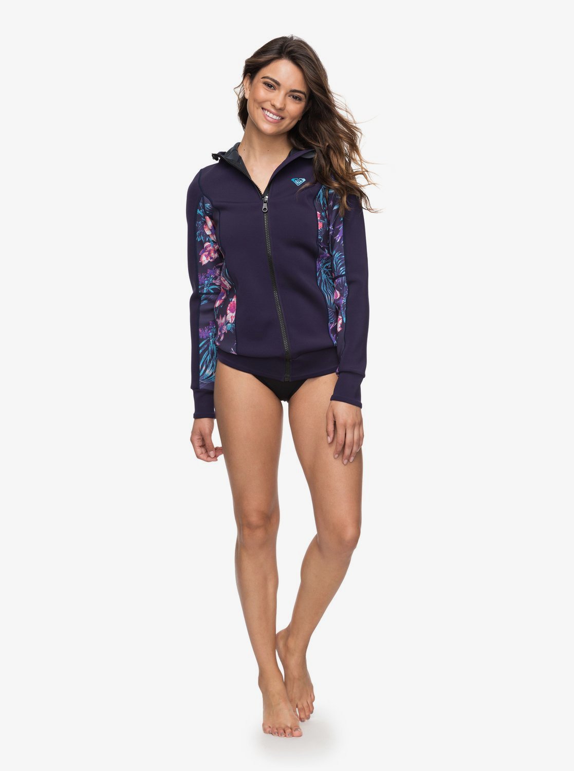 1mm Syncro Front Zip Wetsuit Jacket for Women ERJW803013 Roxy
