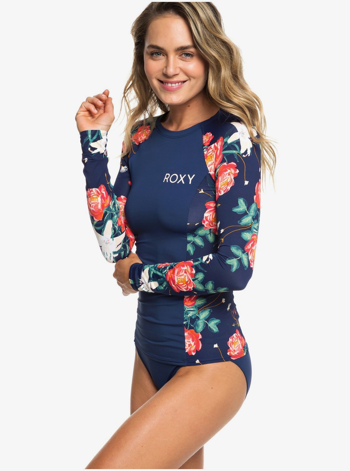 Roxy™ ROXY Long Sleeve UPF 50 Rashguard for Women ERJWR03287 eBay