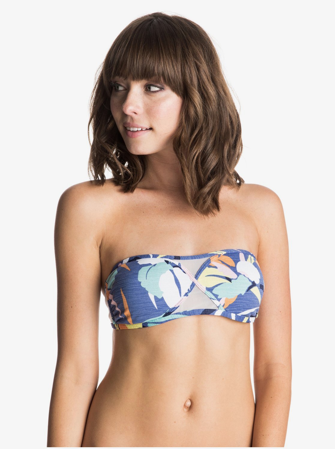 Noosa Floral Bandeau Bikini Top ERJX303044 | Roxy