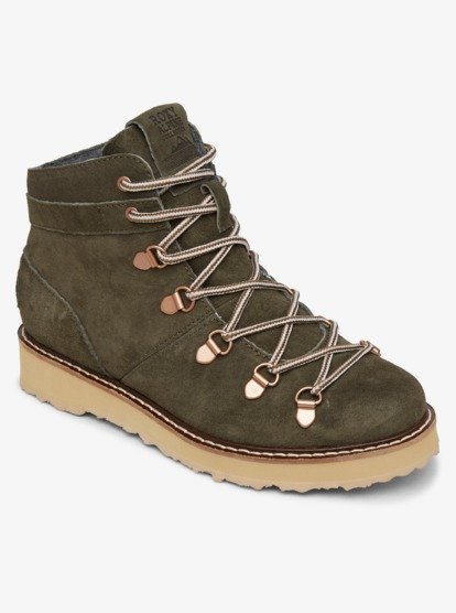 1 Spencir - Botas de piel para Mujer Verde ARJB700671 Roxy