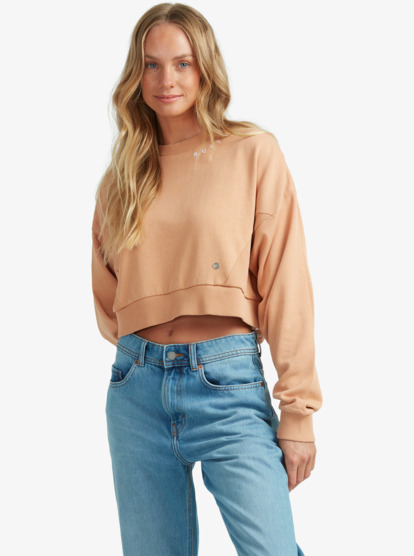 Crop shop fleece jumper