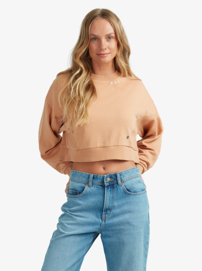 Fleece clearance crop jumper