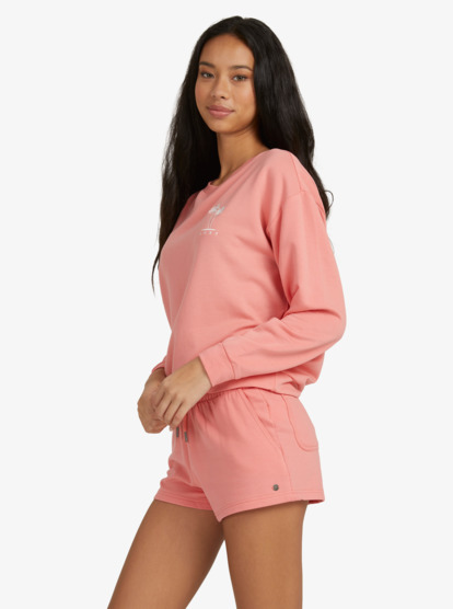 4 Surfing By Moonlight - Sweatshirt for Women Pink ARJFT03897 Roxy