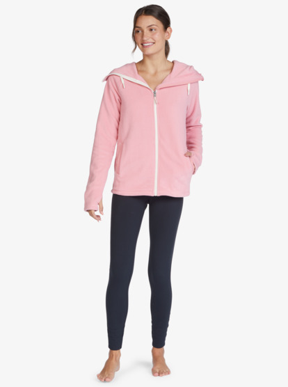 1 Jungle Breeze - Zip-Up Hoodie for Women Pink ARJFT03969 Roxy