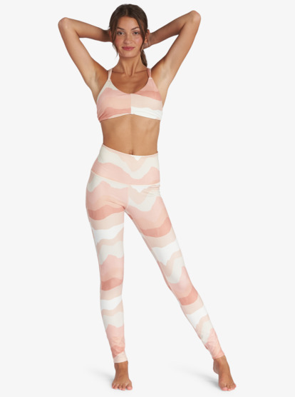 1 Kaileo High Waisted - Legging voor Workout voor Dames Beige ARJNP03211 Roxy