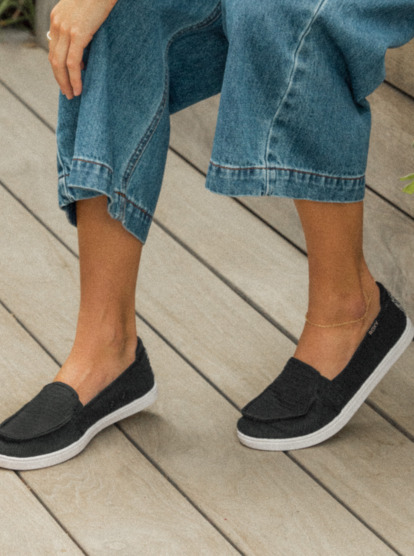 1 Minnow - Slip-on Schoenen voor Dames Black ARJS600472 Roxy