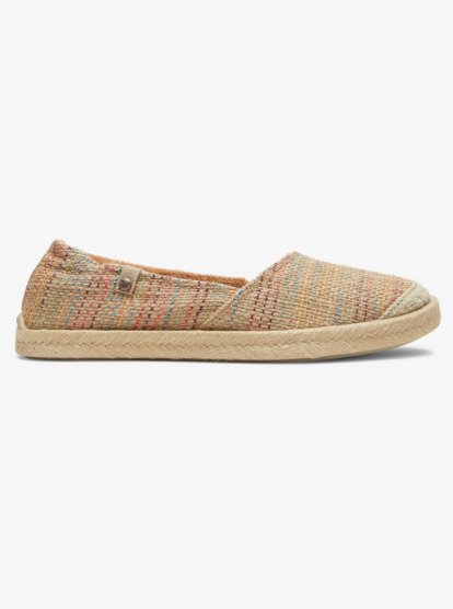 Birch metallic slub hot sale stripe women's espadrilles