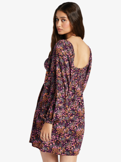 4 Sweetest Shores - Robe à manches bouffantes pour Femme Noir ARJWD03527 Roxy