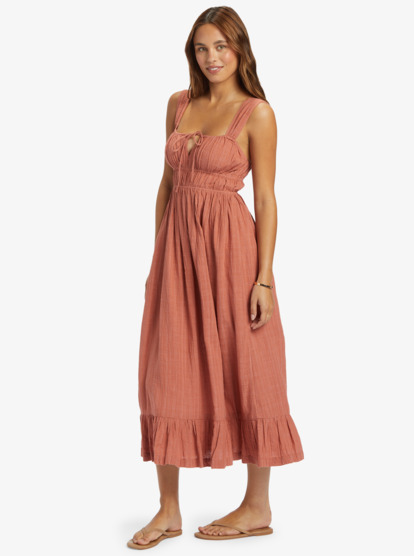 4 Paradise Winds - Vestido midi para Mulher Pink ARJWD03558 Roxy