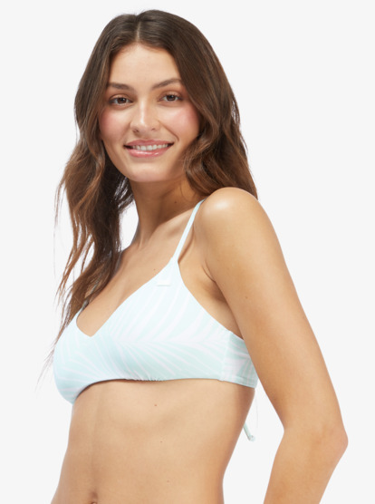 Palm Tree Dreams - Athletic Triangle Bikini Top for Young Women