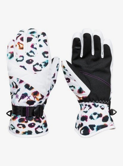 1 Roxy Jetty - Guantes para Snowboard/Esquí para Chicas Blanco ERGHN03030 Roxy