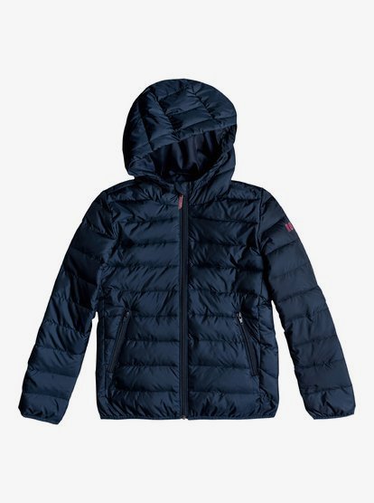 0 Feeling Better - Hooded Puffer Jacket for Girls 8-16 Blue ERGJK03055 Roxy