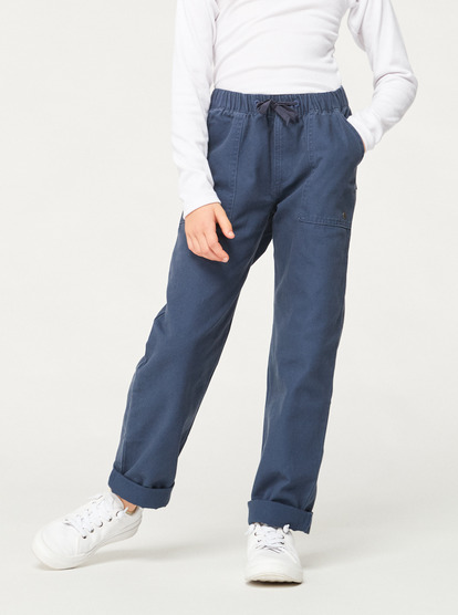 4 Me And My Girls Canvas - Cargo Trousers for Girls (10-16 years) Blue ERGNP03113 Roxy