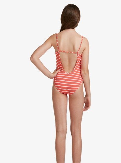 3 Girls 8-14 Kinda Savage One Piece Swimsuit  ERGX103084 Roxy