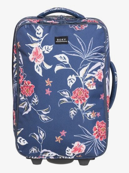 1 Get It Girl 35L Small Wheeled Suitcase Blue ERJBL03240 Roxy