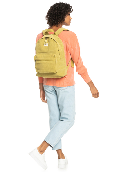 1 Cosy Nature - Mittlerer Kord-Rucksack für Frauen Grün ERJBP04653 Roxy