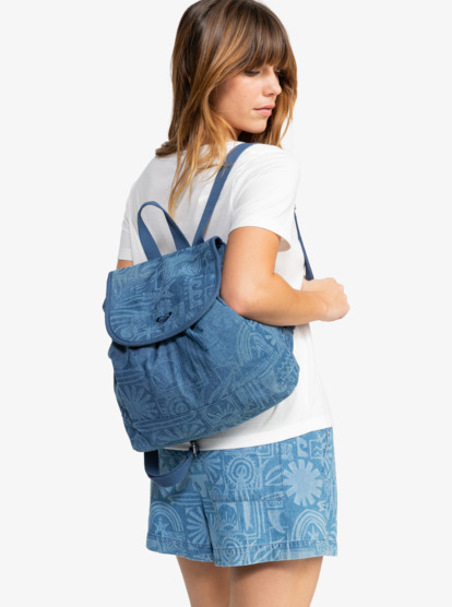 0 Flower Bus - Mochila para Mujer Azul ERJBP04761 Roxy