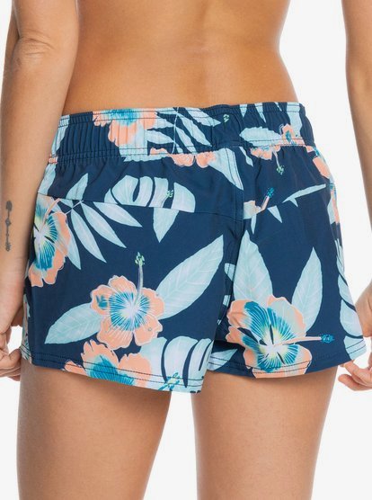 5 Womens Worn To Surf 2" Boardshort Blue ERJBS03192 Roxy