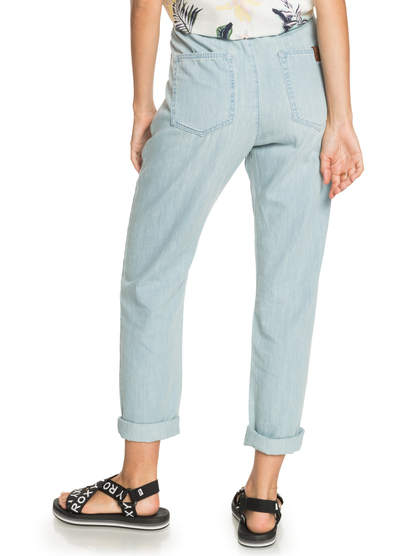 4 Slow Swell Beachy Beach - Relaxed Fit Jeans voor Dames Blue ERJDP03253 Roxy