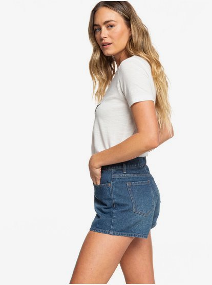 My Best Friend Denim Short Voor Dames Blue Roxy roxy kopen in de aanbieding