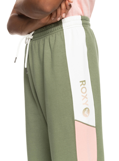 5 Lets Get Going - Pantalon de jogging pour Femme Beige ERJFB03336 Roxy