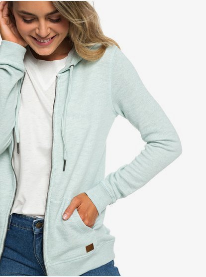 Trippin Hoodie Met Rits Voor Dames Blue Roxy roxy kopen in de aanbieding