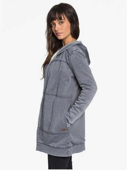 1 Destiny Calling - Longline Open Front Hoodie for Women  ERJFT03816 Roxy