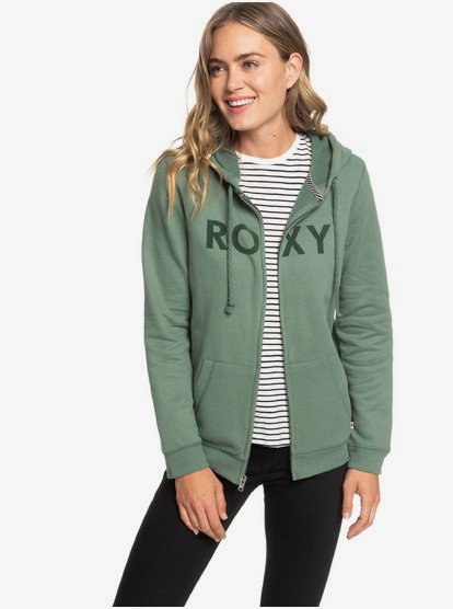 Cosmic Nights Hoodie Met Rits Voor Dames Green Roxy roxy kopen in de aanbieding