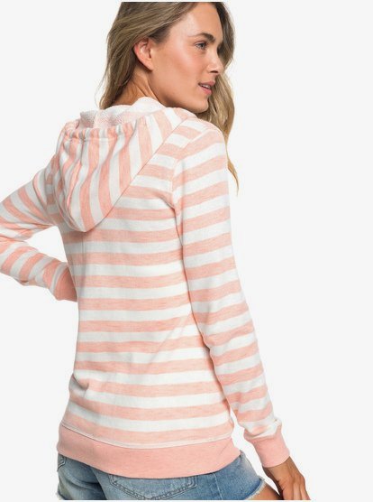 3 Trippin - Sweat à capuche zippé pour Femme Rose ERJFT03934 Roxy