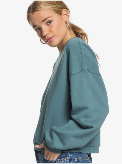 2 Sunset Session - Cropped Sweatshirt Azul ERJFT04158 Roxy