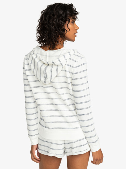 5 Perfect Wave - Sweatshirt com capuz e fecho de correr para Mulher Branco ERJFT04340 Roxy