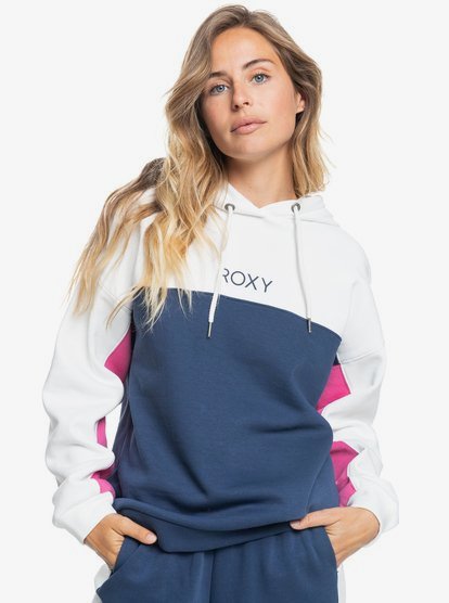 0 Keep On Moving - Sudadera con capucha para Mujer Blanco ERJFT04528 Roxy