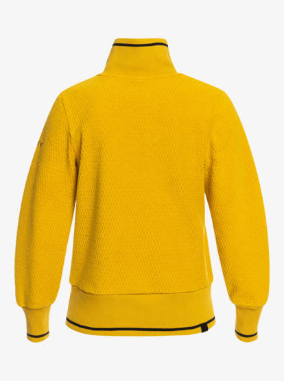 6 Glider - Technische Fleece met Korte Rits voor Dames Yellow ERJFT04557 Roxy