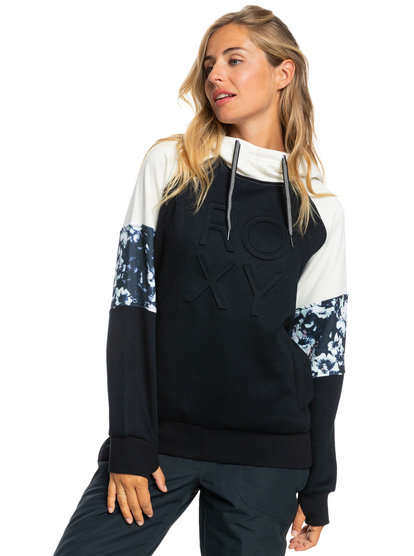 4 Liberty - Sweatshirt com capuz para Mulher Preto ERJFT04560 Roxy