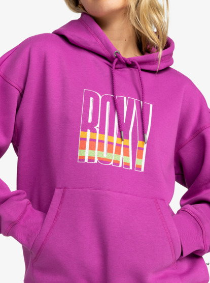 2 Thats Rad - Sweatshirt com capuz para Mulher Pink ERJFT04741 Roxy