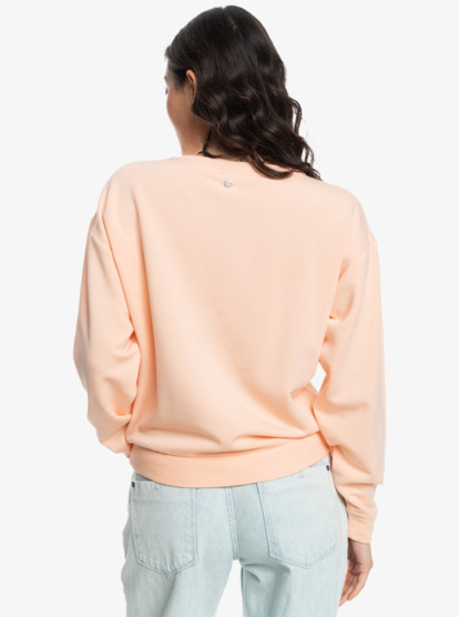 4 Surfing By Moonlight - Pullover Sweatshirt for Women Pink ERJFT04809 Roxy