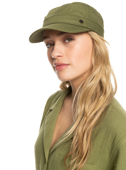 0 Womens Castro Military Cap Green ERJHA03761 Roxy