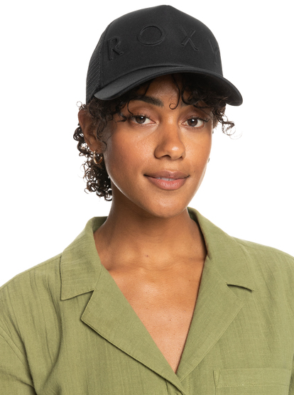 0 Womens Brighter Day Trucker Hat Black ERJHA04138 Roxy