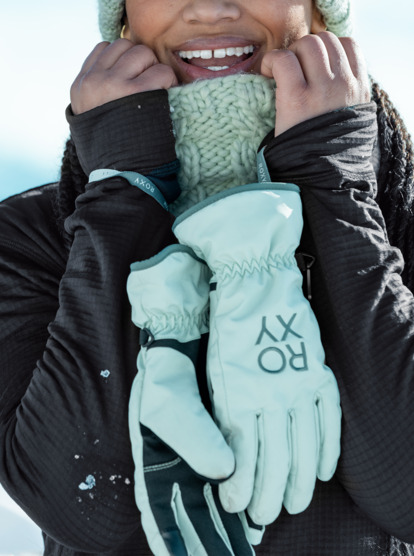 0 Freshfield - Funktionelle Ski-/Snowboardhandschuhe für Frauen Grün ERJHN03239 Roxy