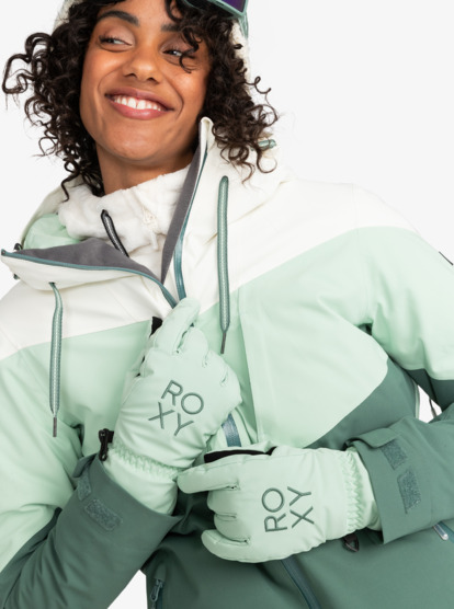 3 Freshfield - Guantes técnicos de snowboard/esquí para Mujer Verde ERJHN03239 Roxy