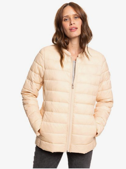 Endless Dreaming Opvouwbaar Lichtgewicht Pufferjack Voor Dames Beige Roxy roxy kopen in de aanbieding